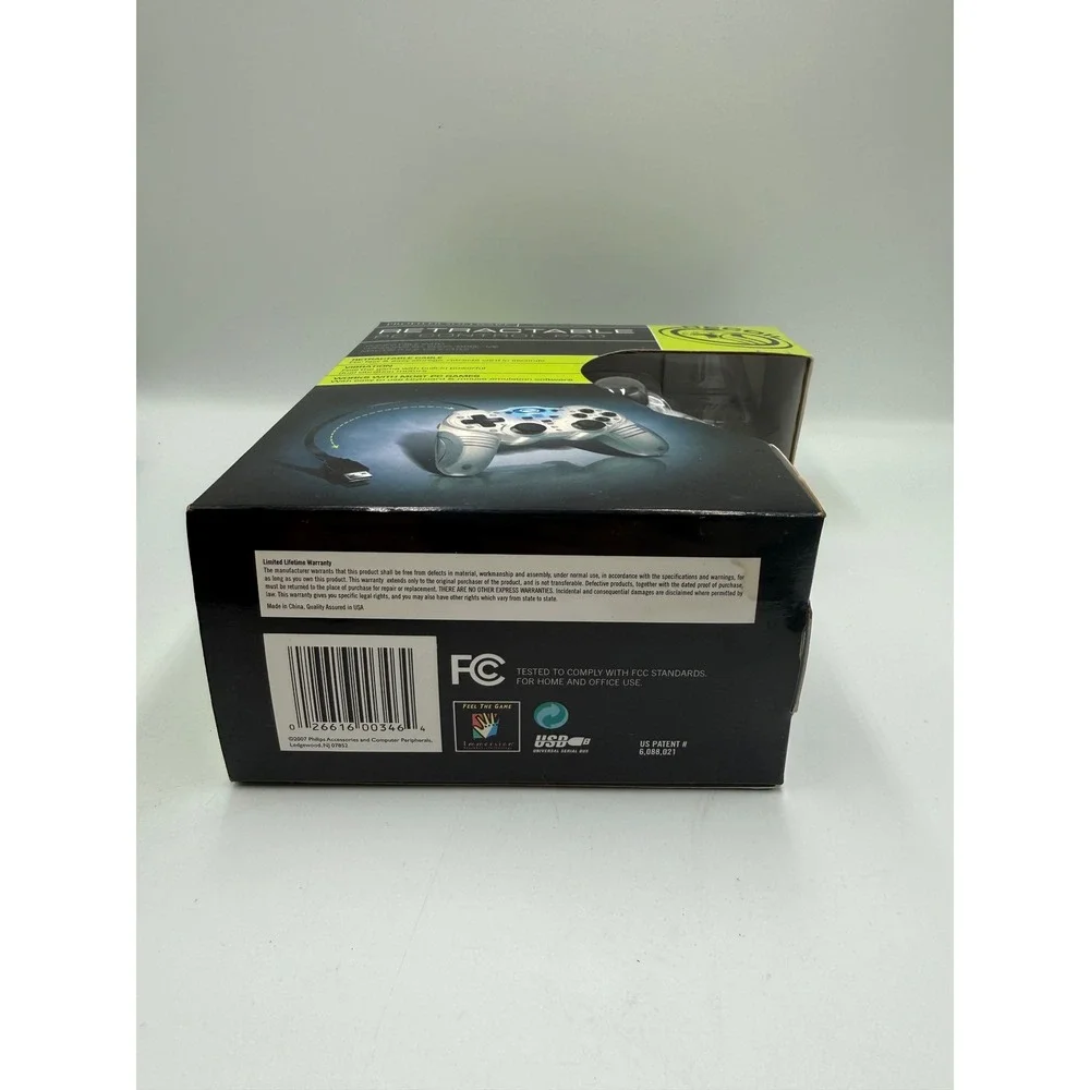 Recoil Retractable PC Control Pad GGE909‎ USB Wired Gamepad Controller Vibration